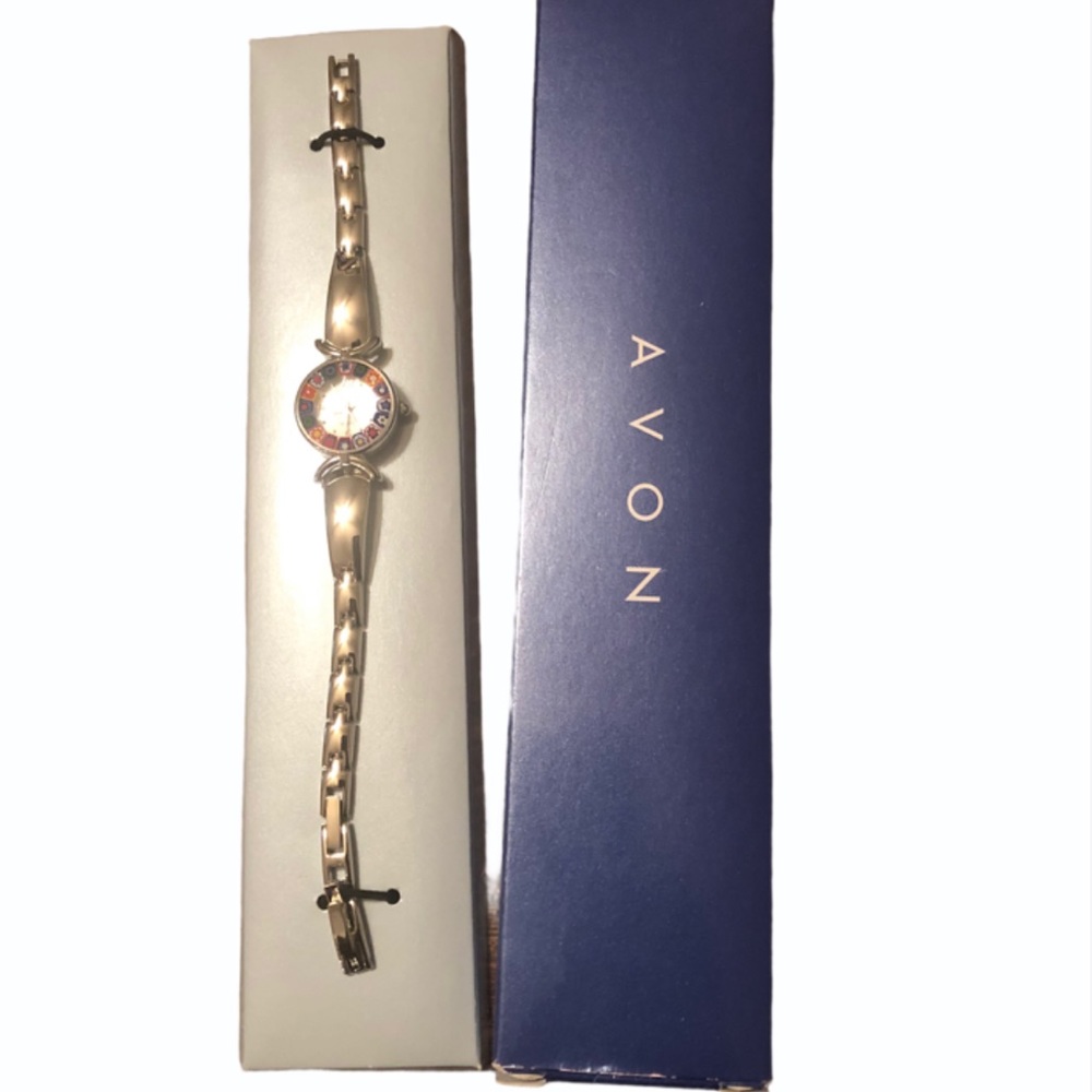 NIB Multicolor Bezel Bangle Bracelet Watch